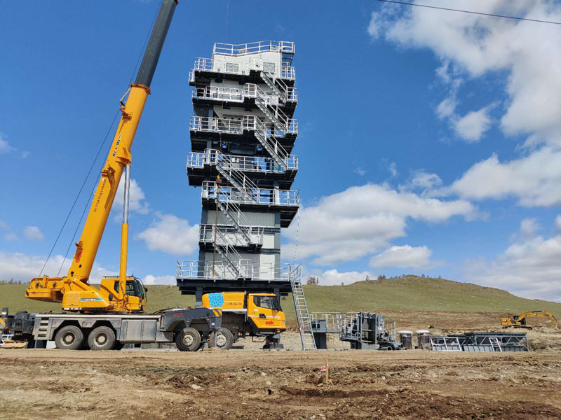 Die Installation der Asphaltanlage des Modells AMP2000-C von CXTCM in Russland hat begonnen